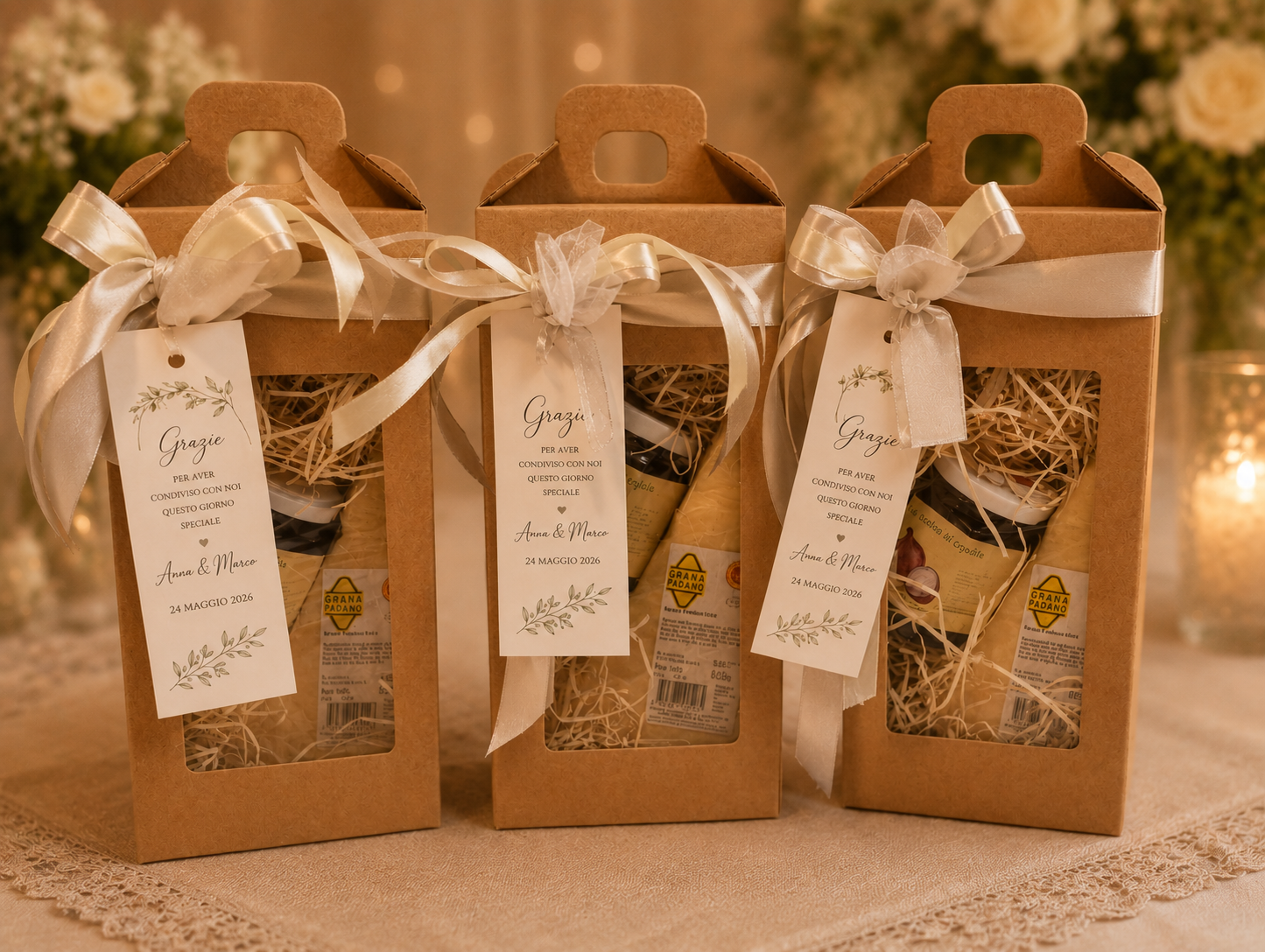 Bomboniera matrimonio elegante artigianale